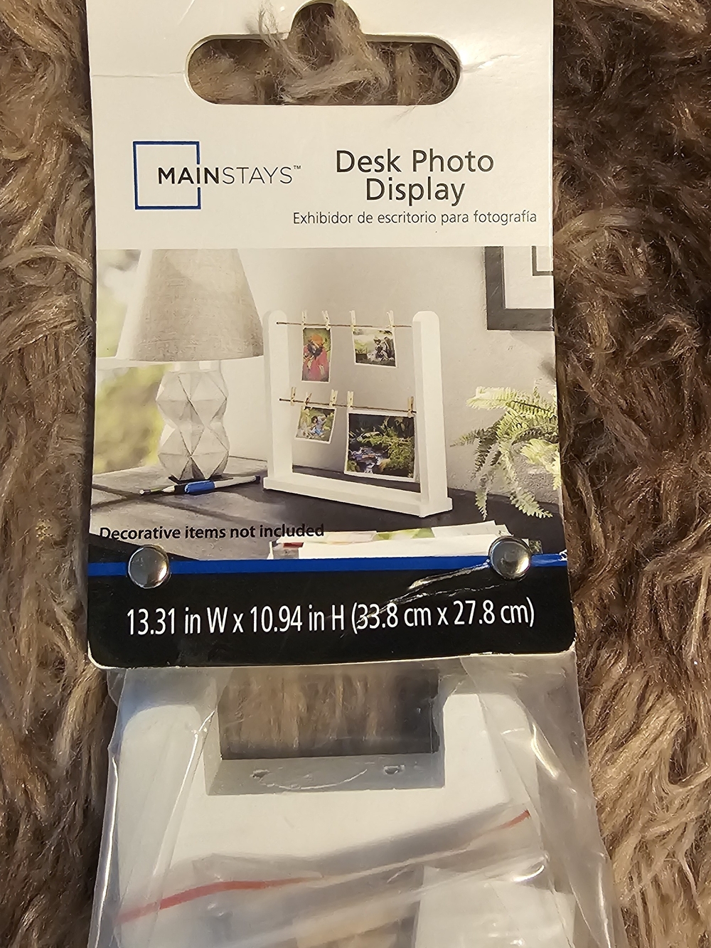Mainstays Desk Photo Display - White